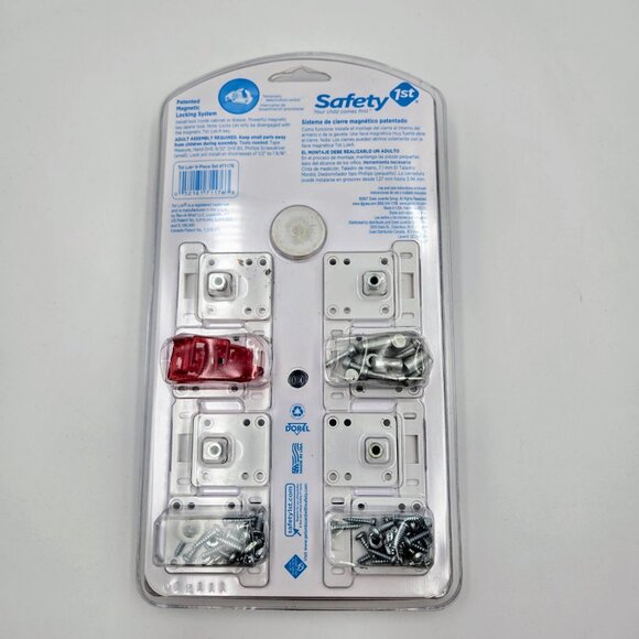 Safety 1st Magnetic Tot Lock Complete 9 Piece Set White 8 Locks 1 Key Read - Picture 7 of 10